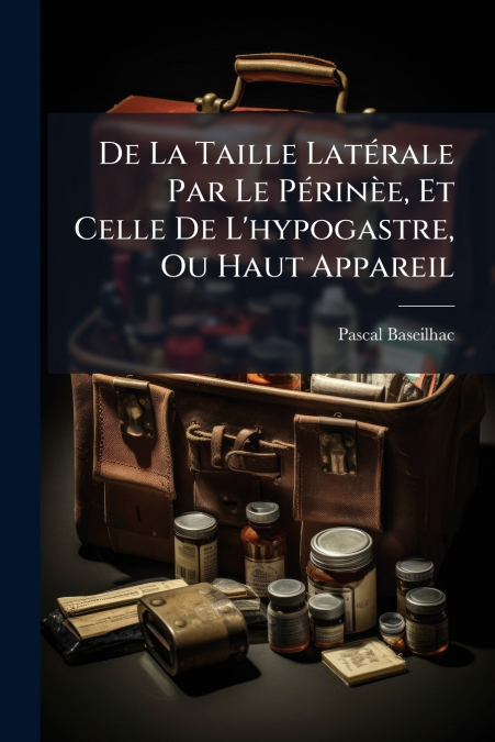 De La Taille Latérale Par Le Périnèe, Et Celle De L’hypogastre, Ou Haut Appareil
