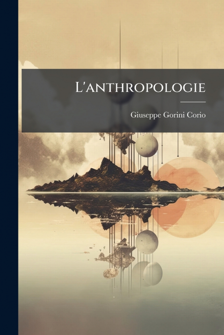 L’anthropologie