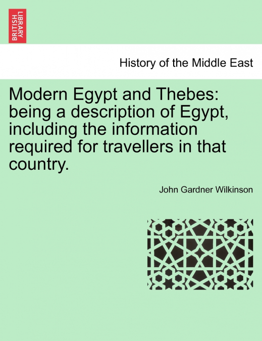 Modern Egypt and Thebes