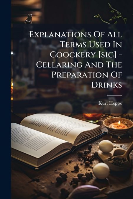 Explanations Of All Terms Used In Coockery [sic] - Cellaring And The Preparation Of Drinks