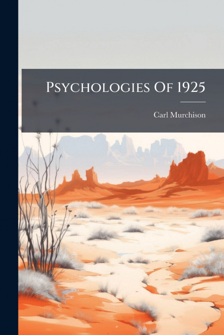 Psychologies Of 1925