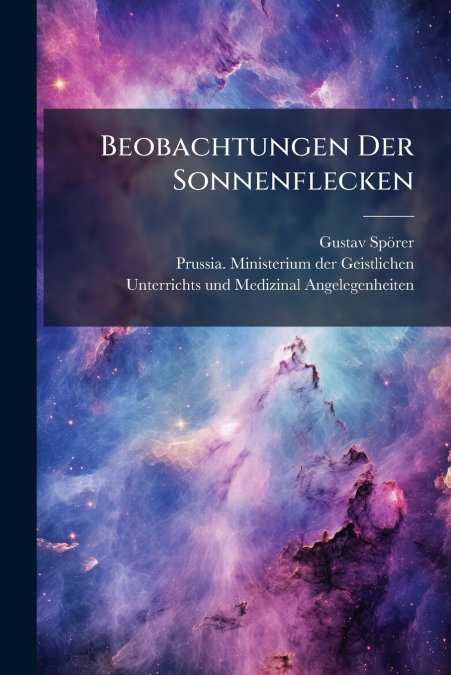 Beobachtungen Der Sonnenflecken