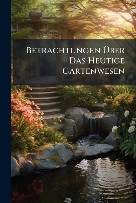 Betrachtungen Über Das Heutige Gartenwesen