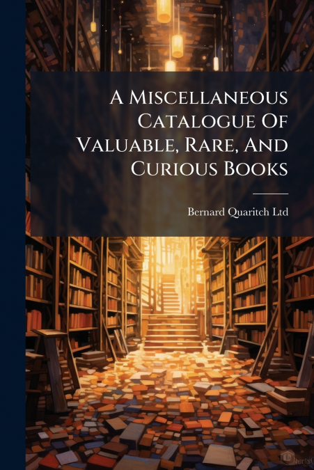 A Miscellaneous Catalogue Of Valuable, Rare, And Curious Books