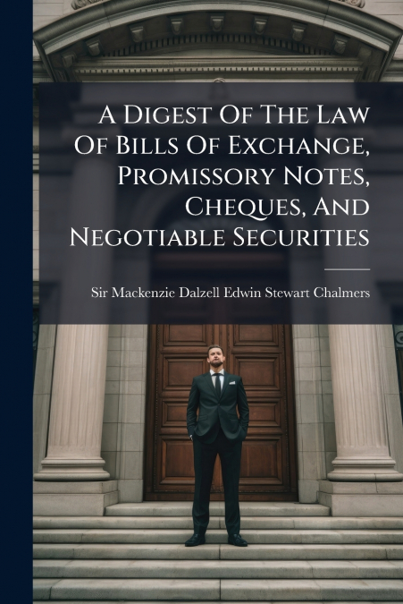 A Digest Of The Law Of Bills Of Exchange, Promissory Notes, Cheques, And Negotiable Securities