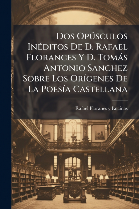 Dos Opúsculos Inéditos De D. Rafael Florances Y D. Tomás Antonio Sanchez Sobre Los Orígenes De La Poesía Castellana