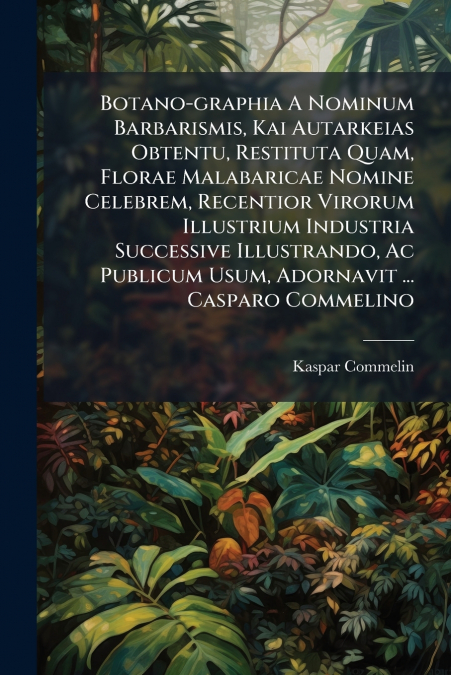 Botano-graphia A Nominum Barbarismis, Kai Autarkeias Obtentu, Restituta Quam, Florae Malabaricae Nomine Celebrem, Recentior Virorum Illustrium Industria Successive Illustrando, Ac Publicum Usum, Adorn