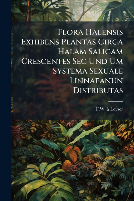 Flora Halensis Exhibens Plantas Circa Halam Salicam Crescentes Sec Und Um Systema Sexuale Linnaeanun Distributas