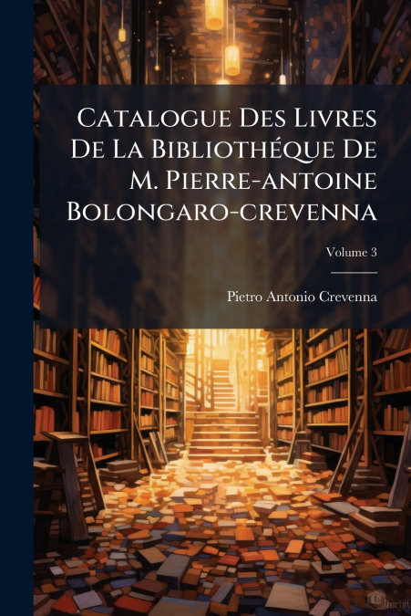 Catalogue Des Livres De La Bibliothéque De M. Pierre-antoine Bolongaro-crevenna