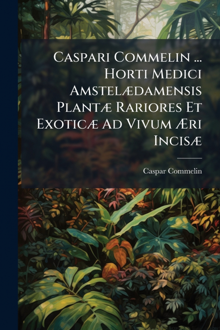 Caspari Commelin ... Horti Medici Amstelædamensis Plantæ Rariores Et Exoticæ Ad Vivum Æri Incisæ