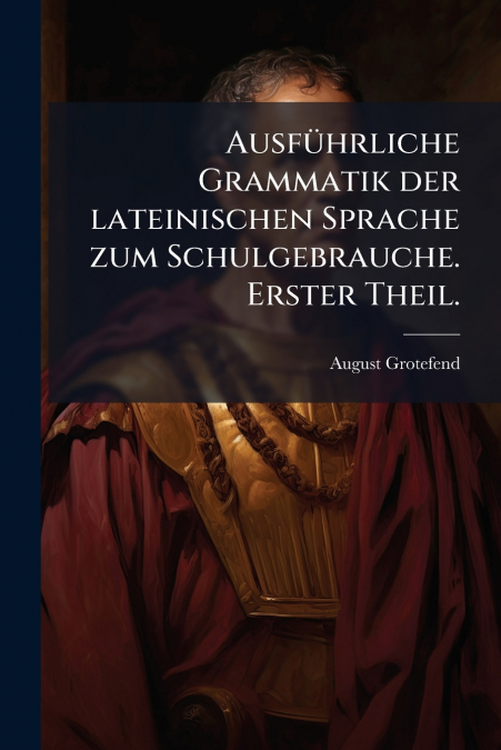 Ausführliche Grammatik der lateinischen Sprache zum Schulgebrauche. Erster Theil.