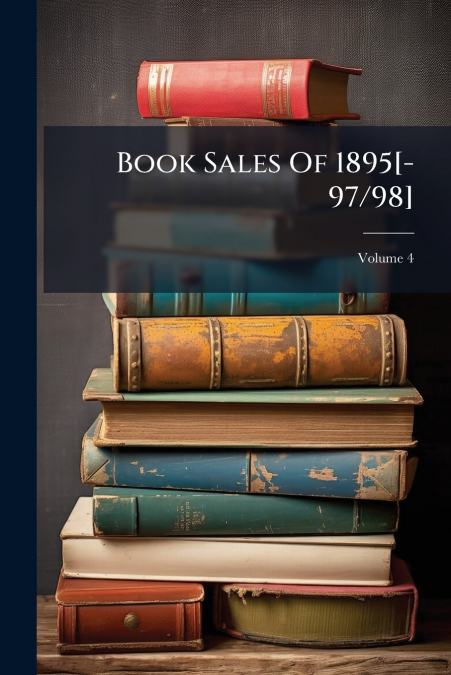 Book Sales Of 1895[-97/98]