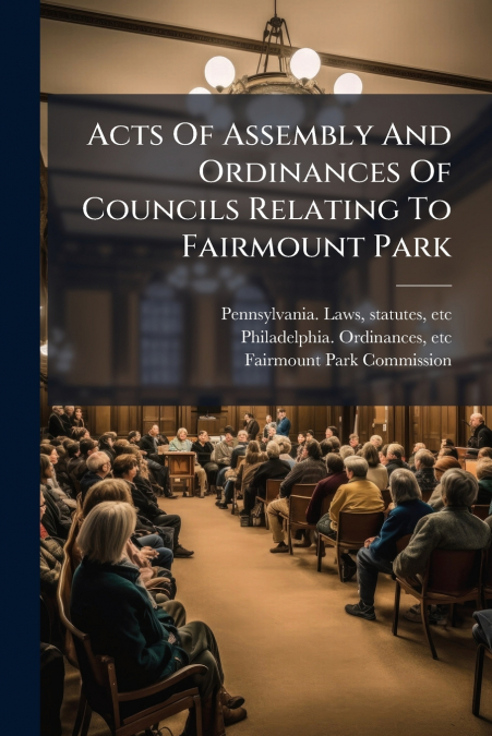 Acts Of Assembly And Ordinances Of Councils Relating To Fairmount Park