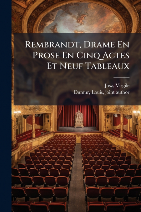 Rembrandt, Drame En Prose En Cinq Actes Et Neuf Tableaux
