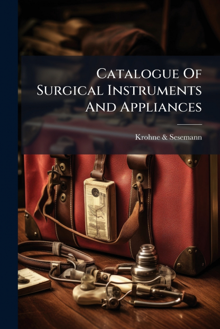 Catalogue Of Surgical Instruments And Appliances
