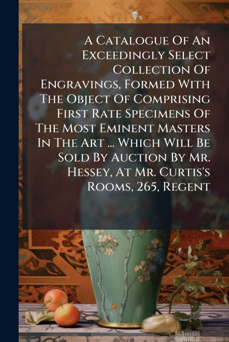A Catalogue Of An Exceedingly Select Collection Of Engravings, Formed With The Object Of Comprising First Rate Specimens Of The Most Eminent Masters In The Art ... Which Will Be Sold By Auction By Mr.