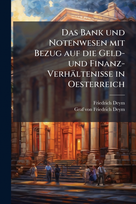 Das Bank und Notenwesen mit Bezug auf die Geld- und Finanz-Verhältenisse in Oesterreich