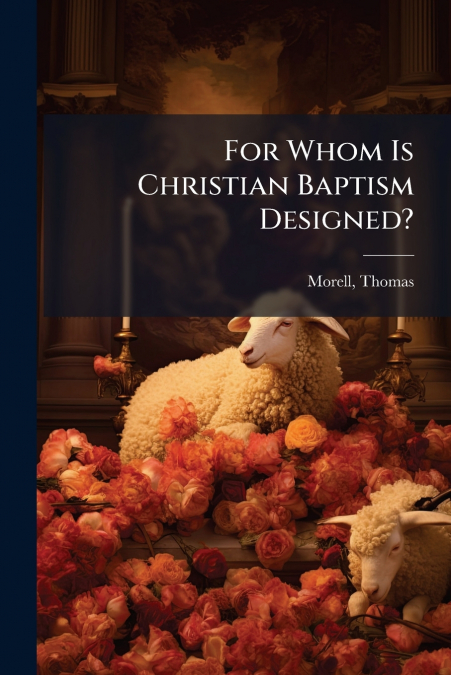 For Whom Is Christian Baptism Designed?