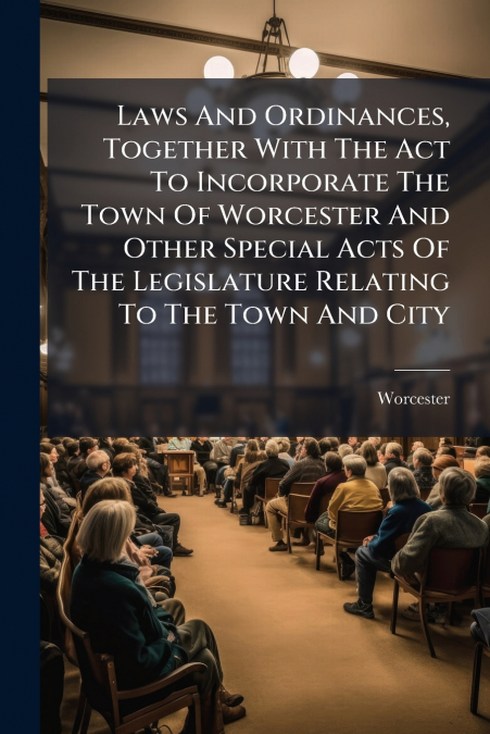 Laws And Ordinances, Together With The Act To Incorporate The Town Of Worcester And Other Special Acts Of The Legislature Relating To The Town And City