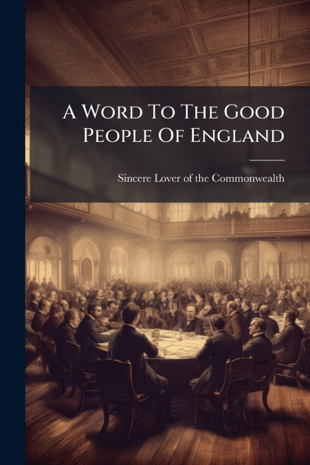 A Word To The Good People Of England