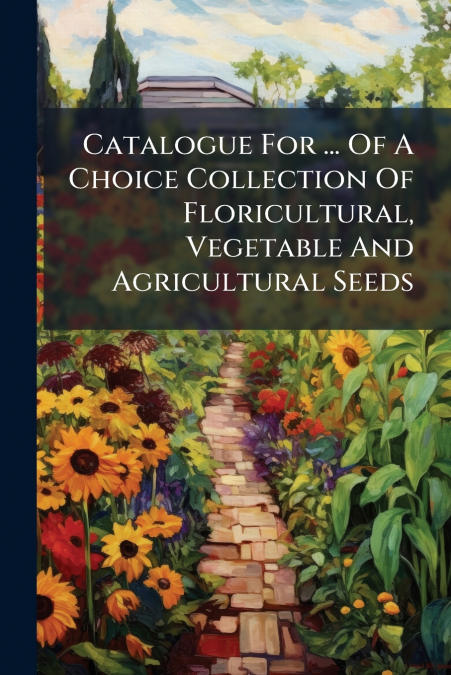 Catalogue For ... Of A Choice Collection Of Floricultural, Vegetable And Agricultural Seeds