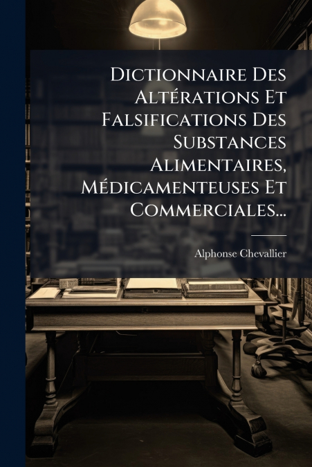 Dictionnaire Des Altérations Et Falsifications Des Substances Alimentaires, Médicamenteuses Et Commerciales...