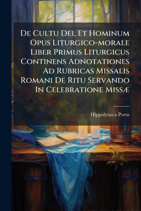 De Cultu Dei, Et Hominum Opus Liturgico-morale Liber Primus Liturgicus Continens Adnotationes Ad Rubricas Missalis Romani De Ritu Servando In Celebratione Missæ