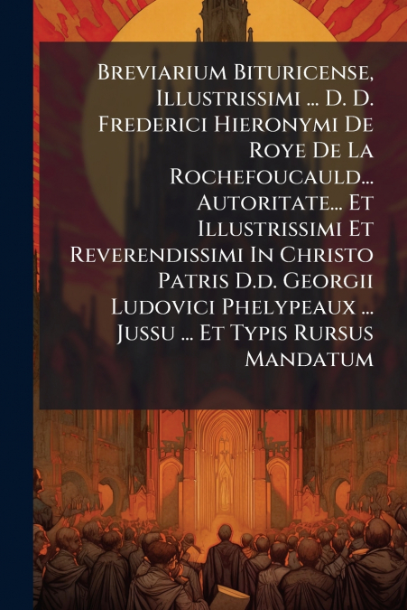 Breviarium Bituricense, Illustrissimi ... D. D. Frederici Hieronymi De Roye De La Rochefoucauld... Autoritate... Et Illustrissimi Et Reverendissimi In Christo Patris D.d. Georgii Ludovici Phelypeaux .