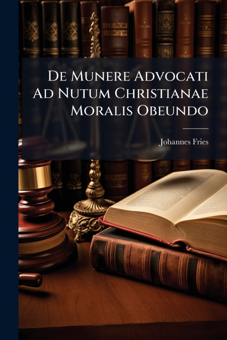 De Munere Advocati Ad Nutum Christianae Moralis Obeundo