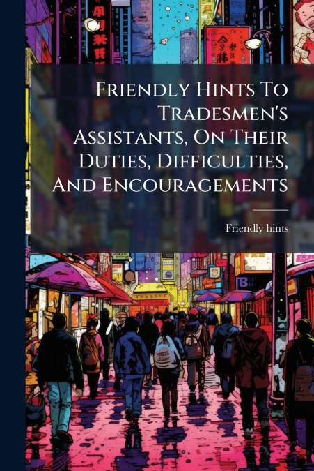 Friendly Hints To Tradesmen’s Assistants, On Their Duties, Difficulties, And Encouragements