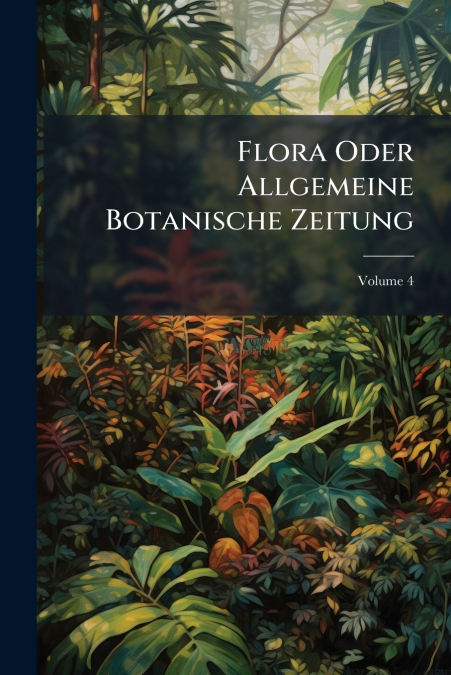 Flora Oder Allgemeine Botanische Zeitung; Volume 4