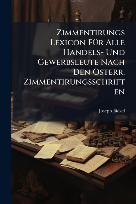 Zimmentirungs Lexicon Für Alle Handels- Und Gewerbsleute Nach Den Österr. Zimmentirungsschriften