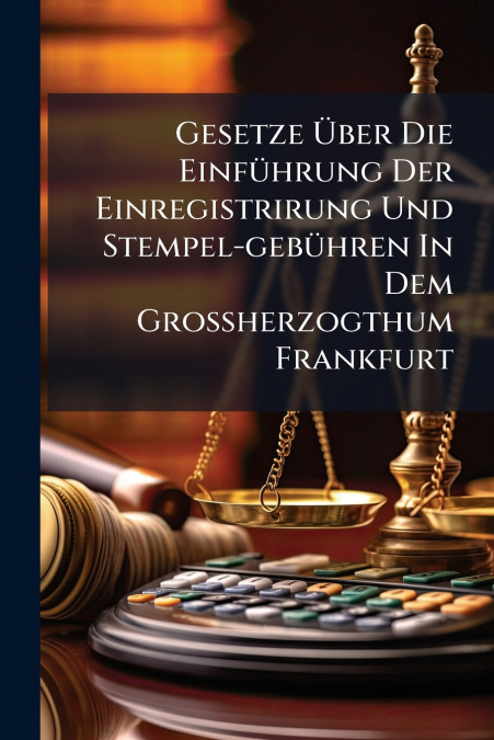 Gesetze Über Die Einführung Der Einregistrirung Und Stempel-gebühren In Dem Großherzogthum Frankfurt