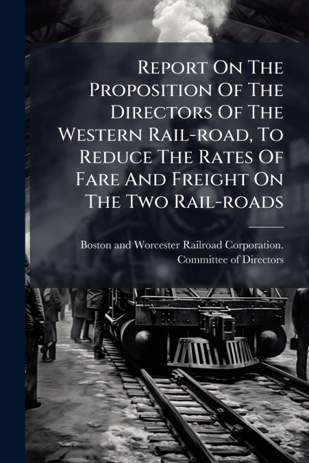 Report On The Proposition Of The Directors Of The Western Rail-road, To Reduce The Rates Of Fare And Freight On The Two Rail-roads