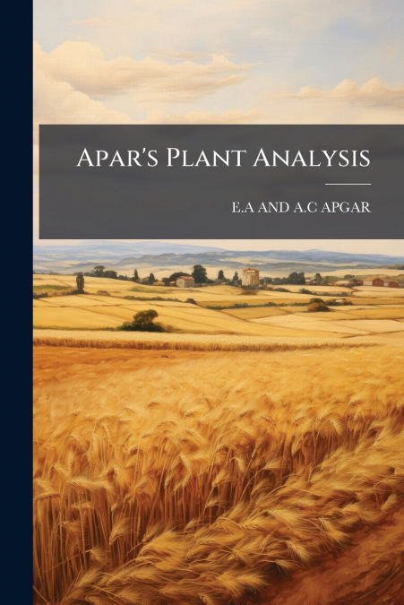 Apar’s Plant Analysis