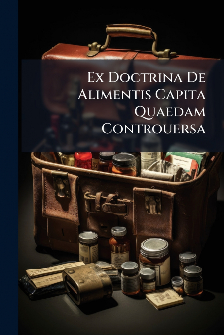 Ex Doctrina De Alimentis Capita Quaedam Controuersa