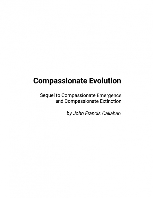 Compassionate Evolution