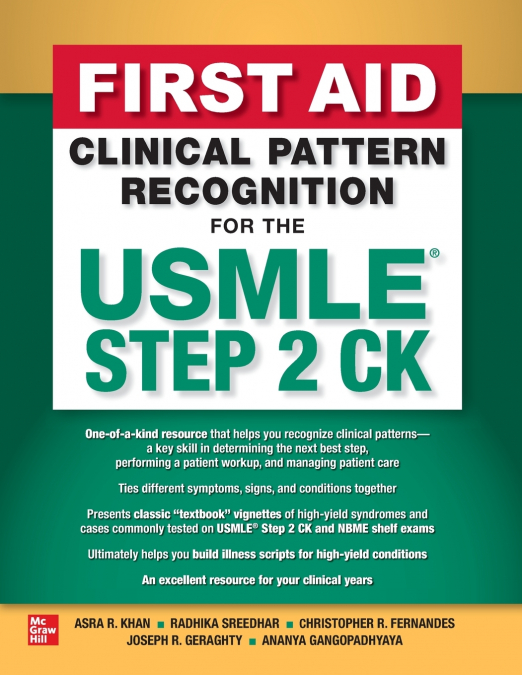 First Aid Clinical Pattern Recognition for the USMLE Step 2 CK