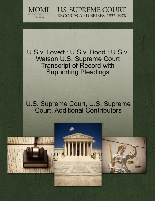 U S v. Lovett