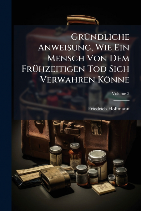 Gründliche Anweisung, Wie Ein Mensch Von Dem Frühzeitigen Tod Sich Verwahren Könne; Volume 3