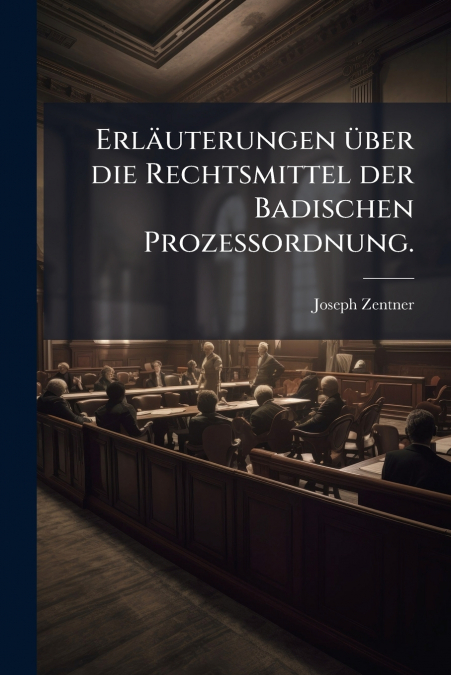 Erläuterungen über die Rechtsmittel der Badischen Prozeßordnung.