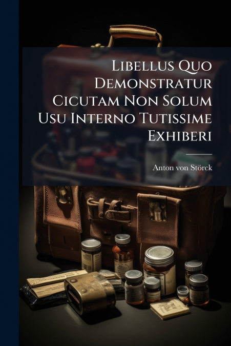 Libellus Quo Demonstratur Cicutam Non Solum Usu Interno Tutissime Exhiberi