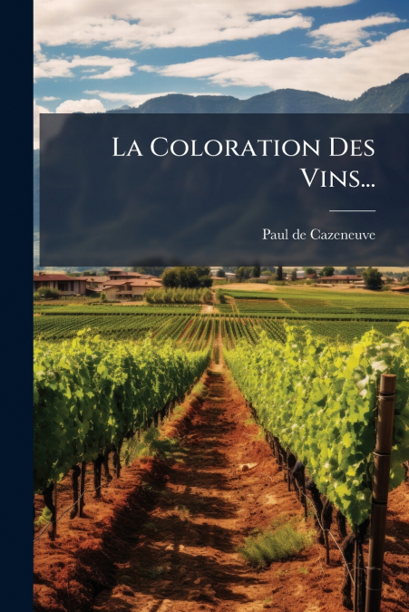 La Coloration Des Vins...