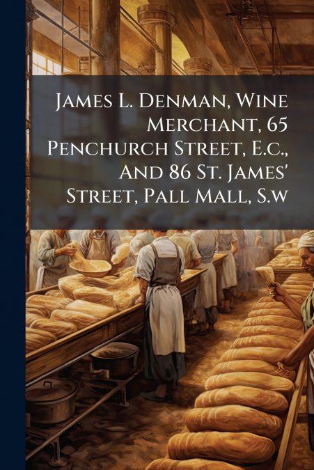 James L. Denman, Wine Merchant, 65 Penchurch Street, E.c., And 86 St. James’ Street, Pall Mall, S.w