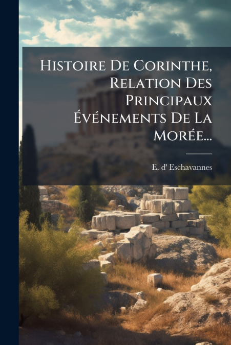 Histoire De Corinthe, Relation Des Principaux Événements De La Morée...