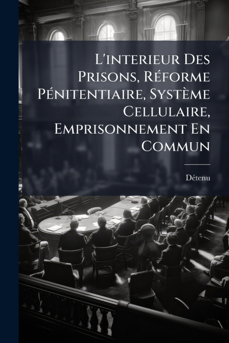 L’interieur Des Prisons, Réforme Pénitentiaire, Système Cellulaire, Emprisonnement En Commun