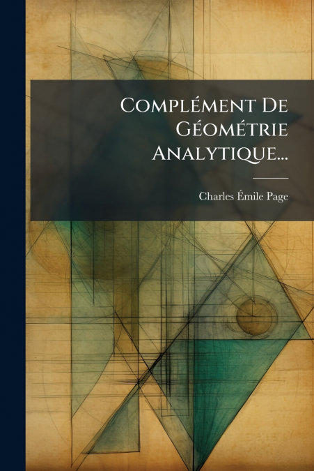 Complément De Géométrie Analytique...