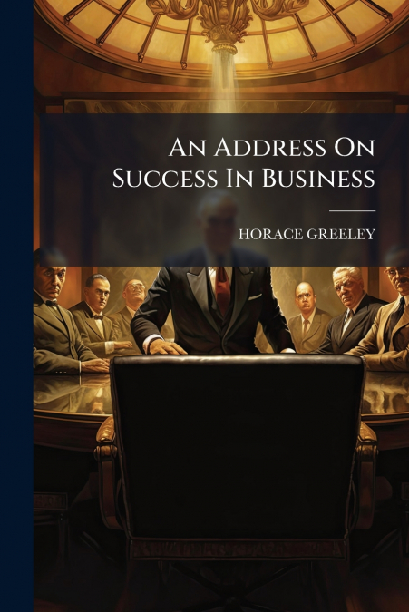 An Address On Success In Business