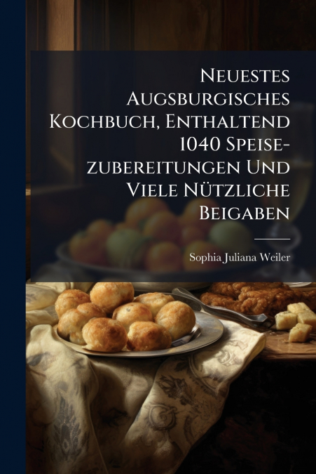 Neuestes Augsburgisches Kochbuch, Enthaltend 1040 Speise-zubereitungen Und Viele Nützliche Beigaben