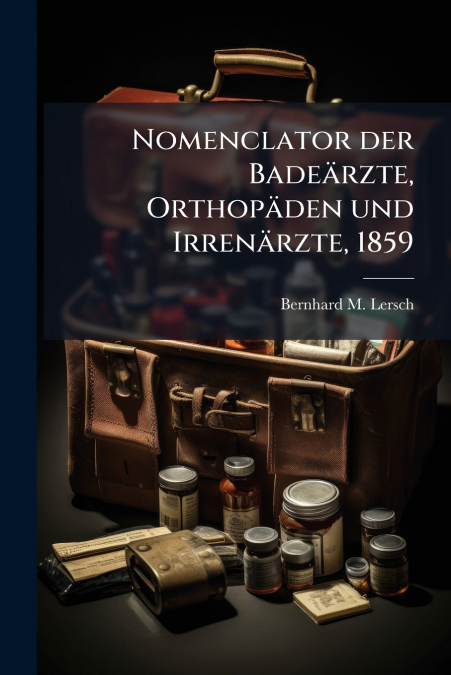 Nomenclator der Badeärzte, Orthopäden und Irrenärzte, 1859